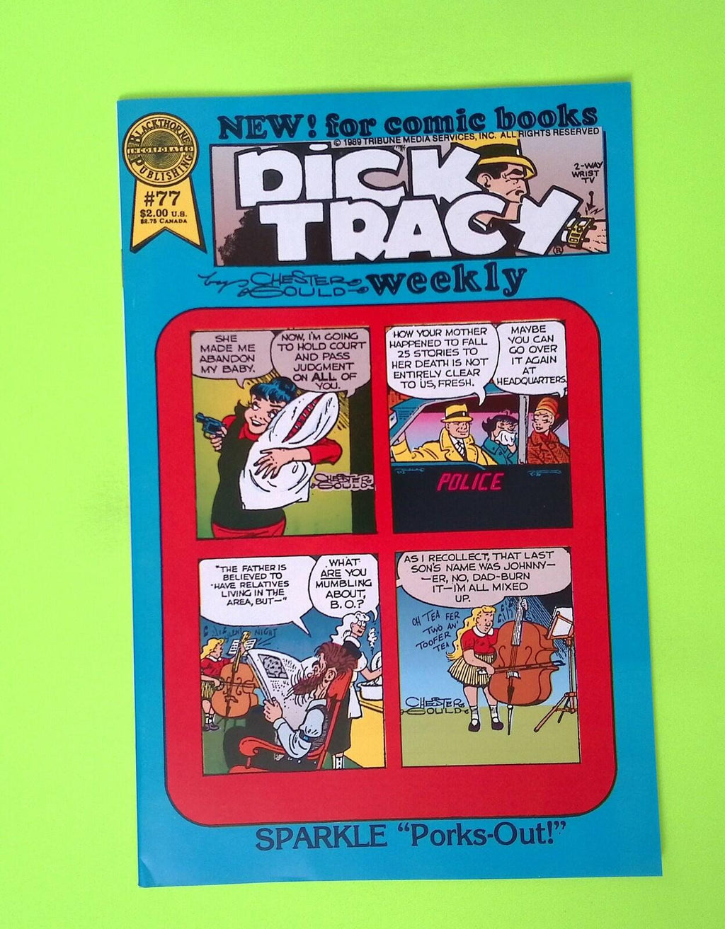 Dick Tracy Weekly #77 Blackthorne Publishing 8.0 Comic Book W220-67