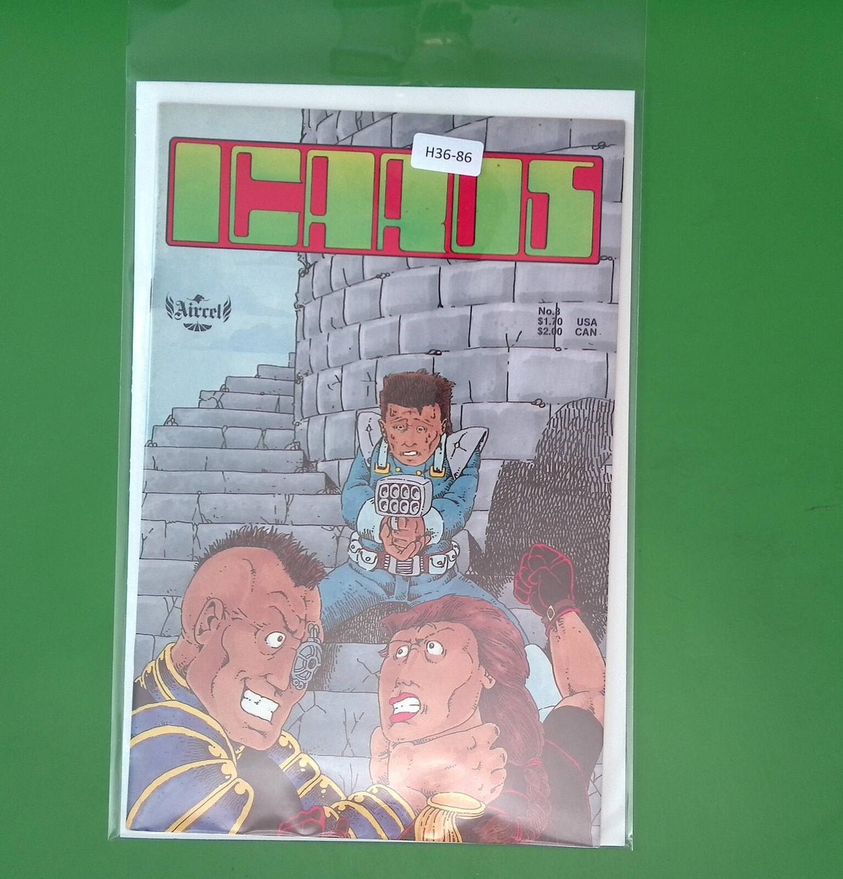 ICARUS #3 8.0 AIRCEL PUBLISHING COMIC BOOK H36-86