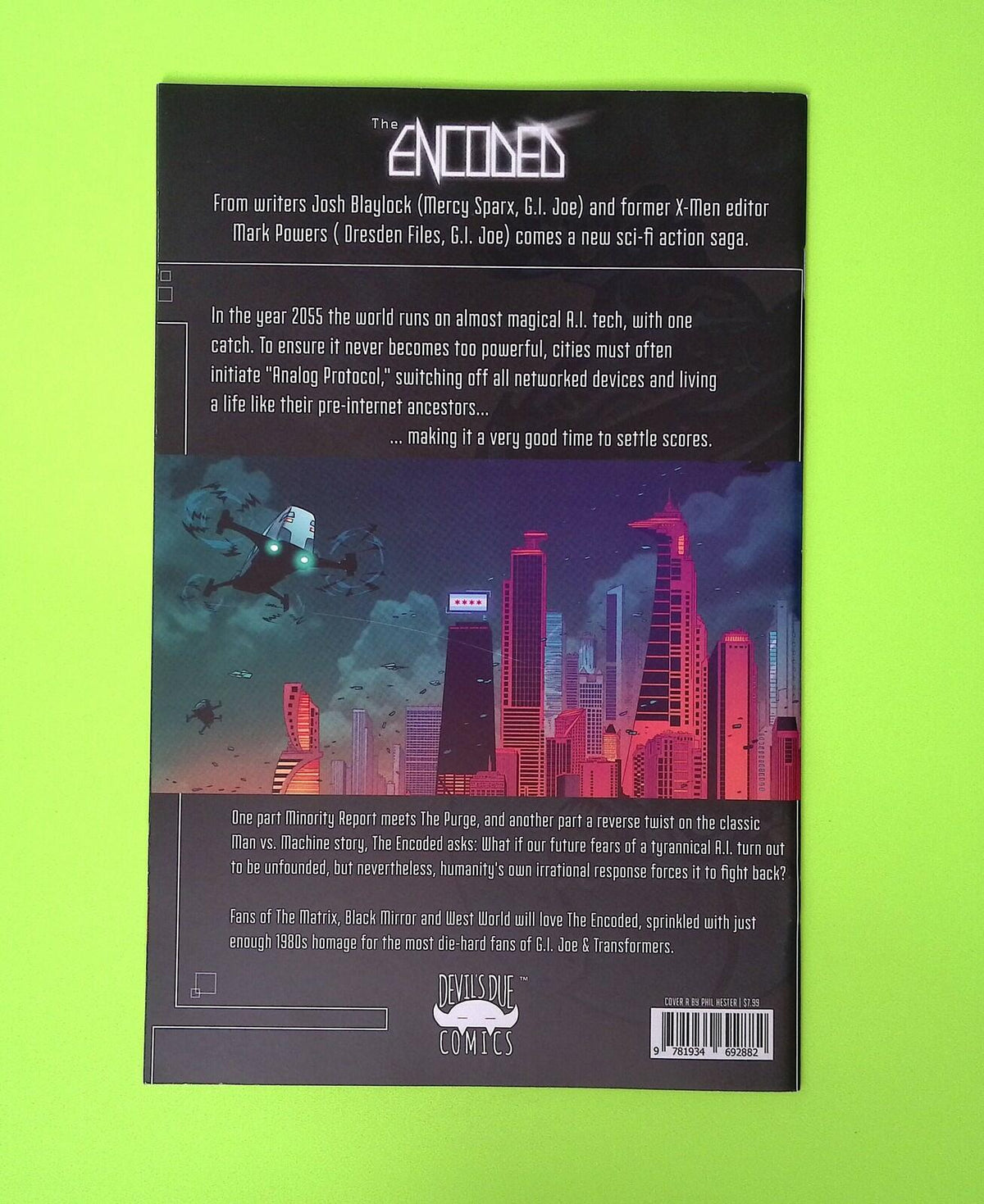 Encoded #1 2021 Devil's Due Publishing High Grade Comic Book Q35-10