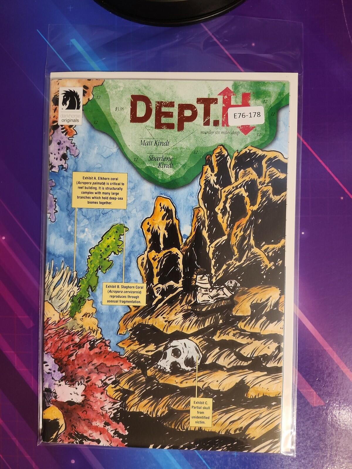 DEPT. H #12 8.0 DARK HORSE COMIC BOOK E76-178