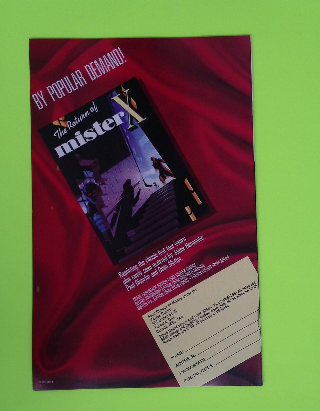 Bloodlines #5 Vortex Publications 8.0 Comic Book J68-99
