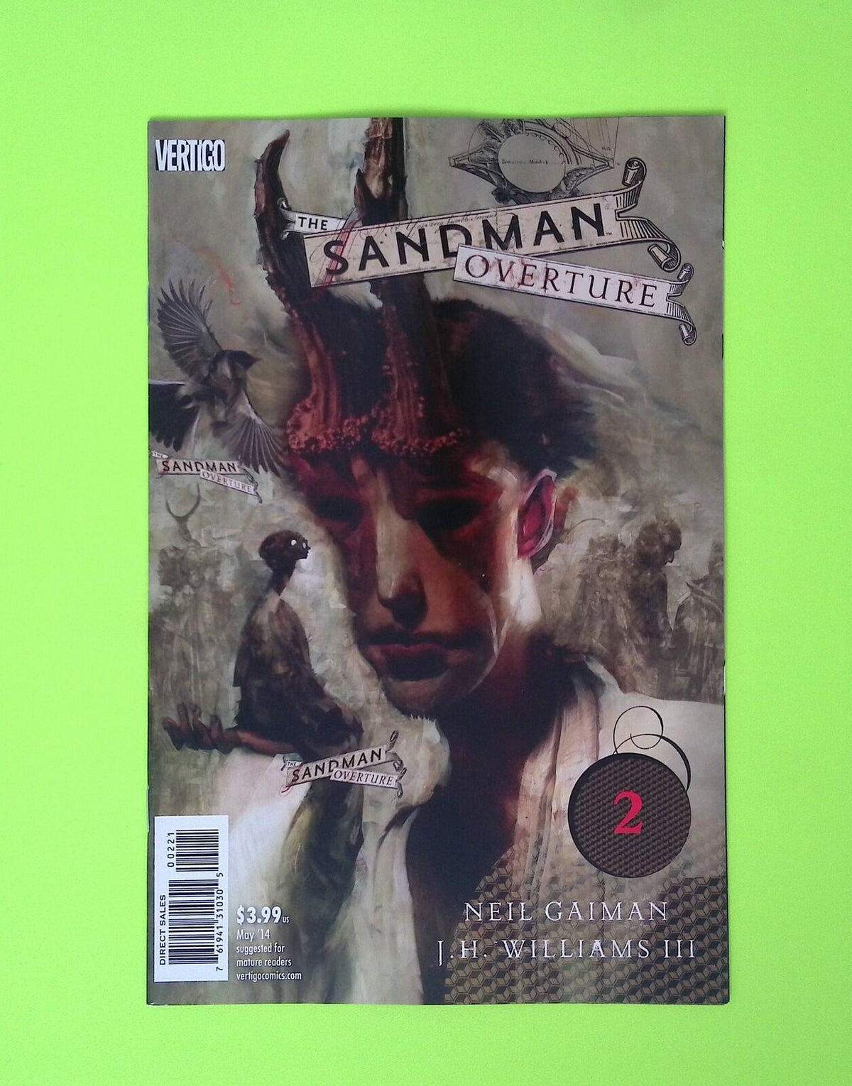 Sandman Overture #2b 2014 Vertigo Variant High Grade Comic Book X288-122