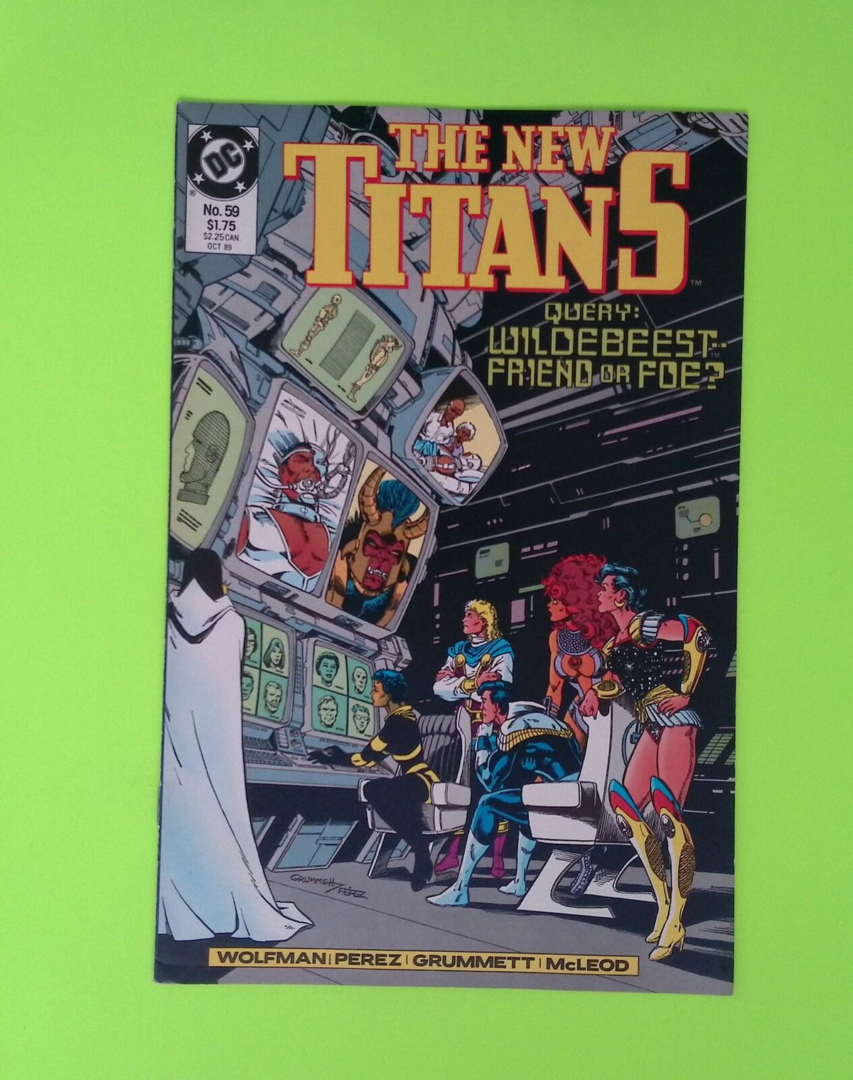 New Titans #59 1989 DC Comics High Grade Comic Book X262-129