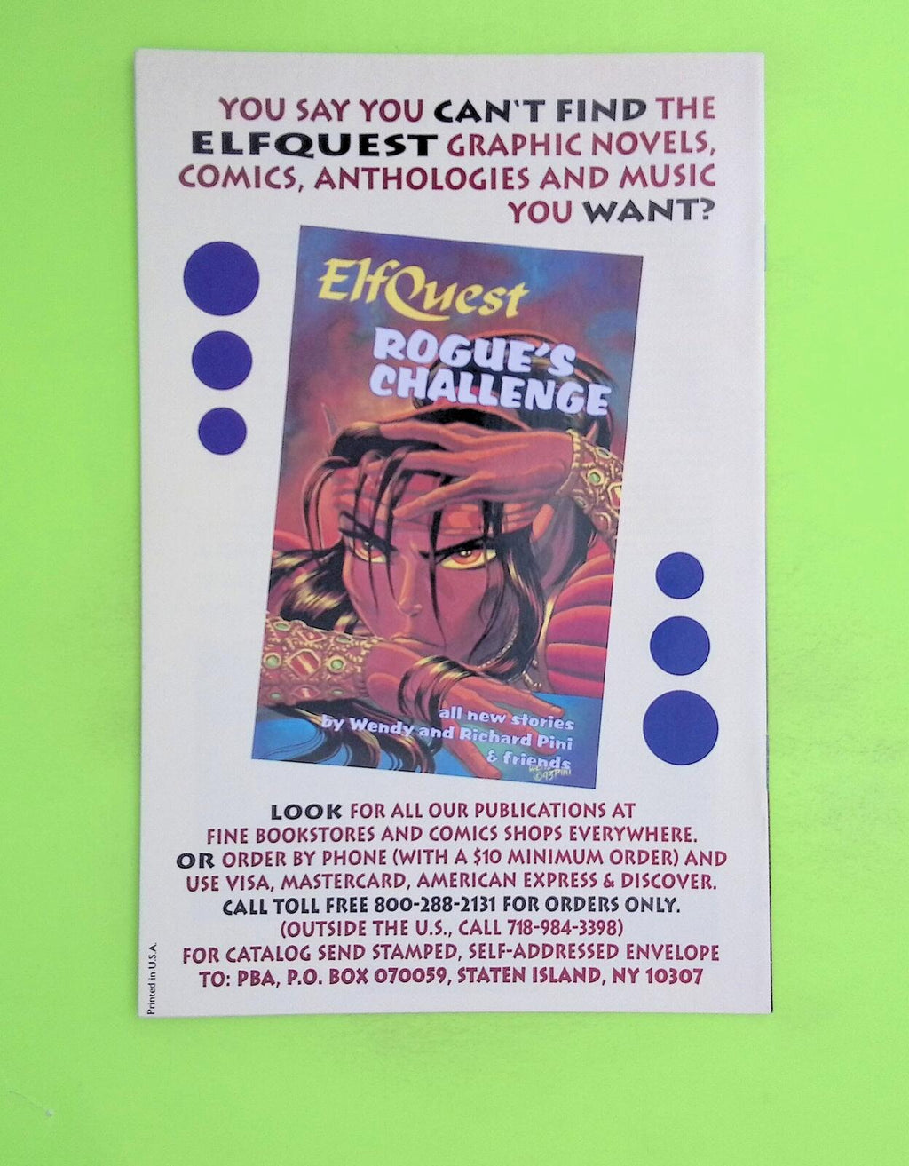 Elfquest Wave Dancers #3 Warp Graphics 8.0 Comic Book V63-269