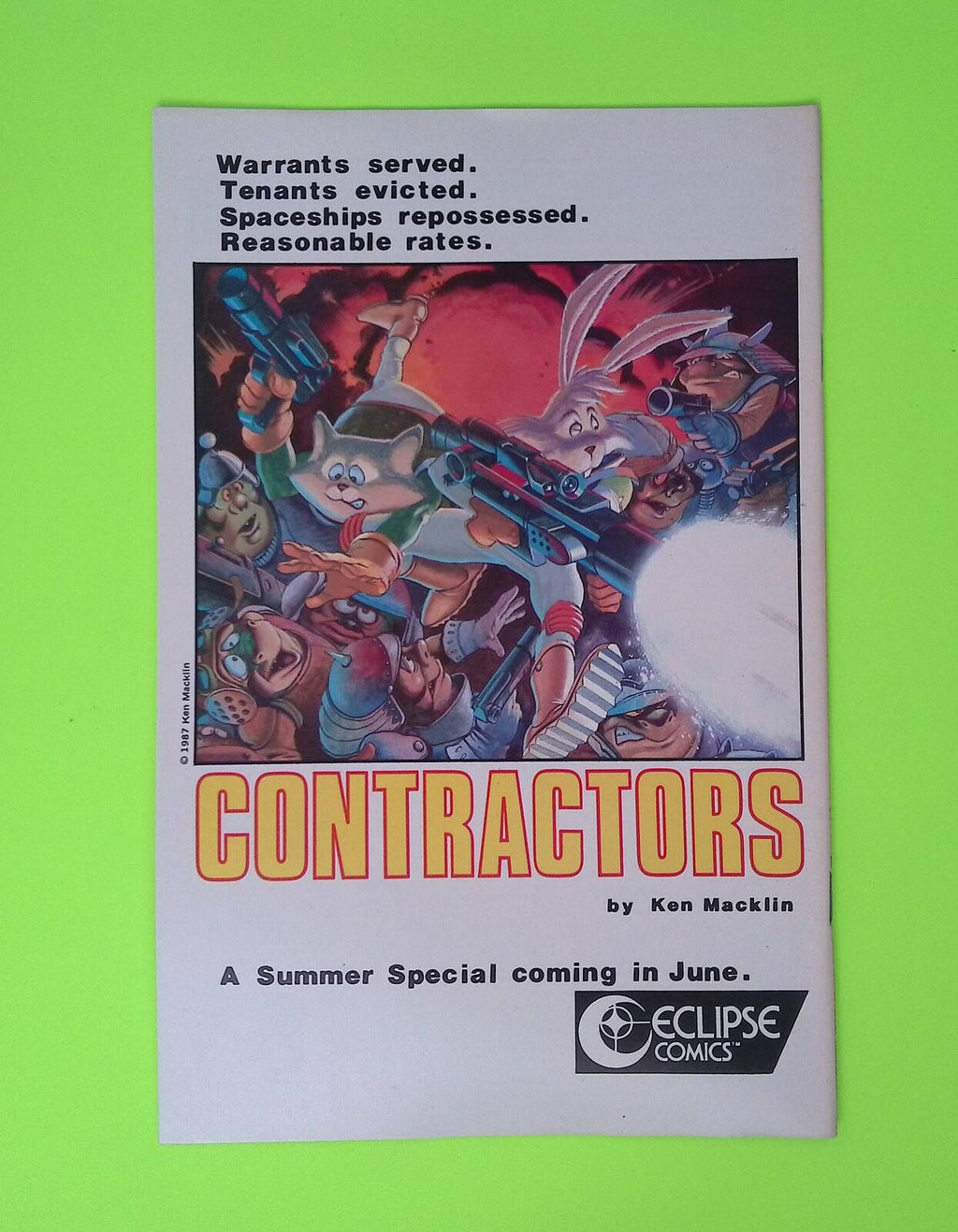 Guerrilla Groundhog #2 1987 Eclipse Comics 8.0 Comic Book X40-115