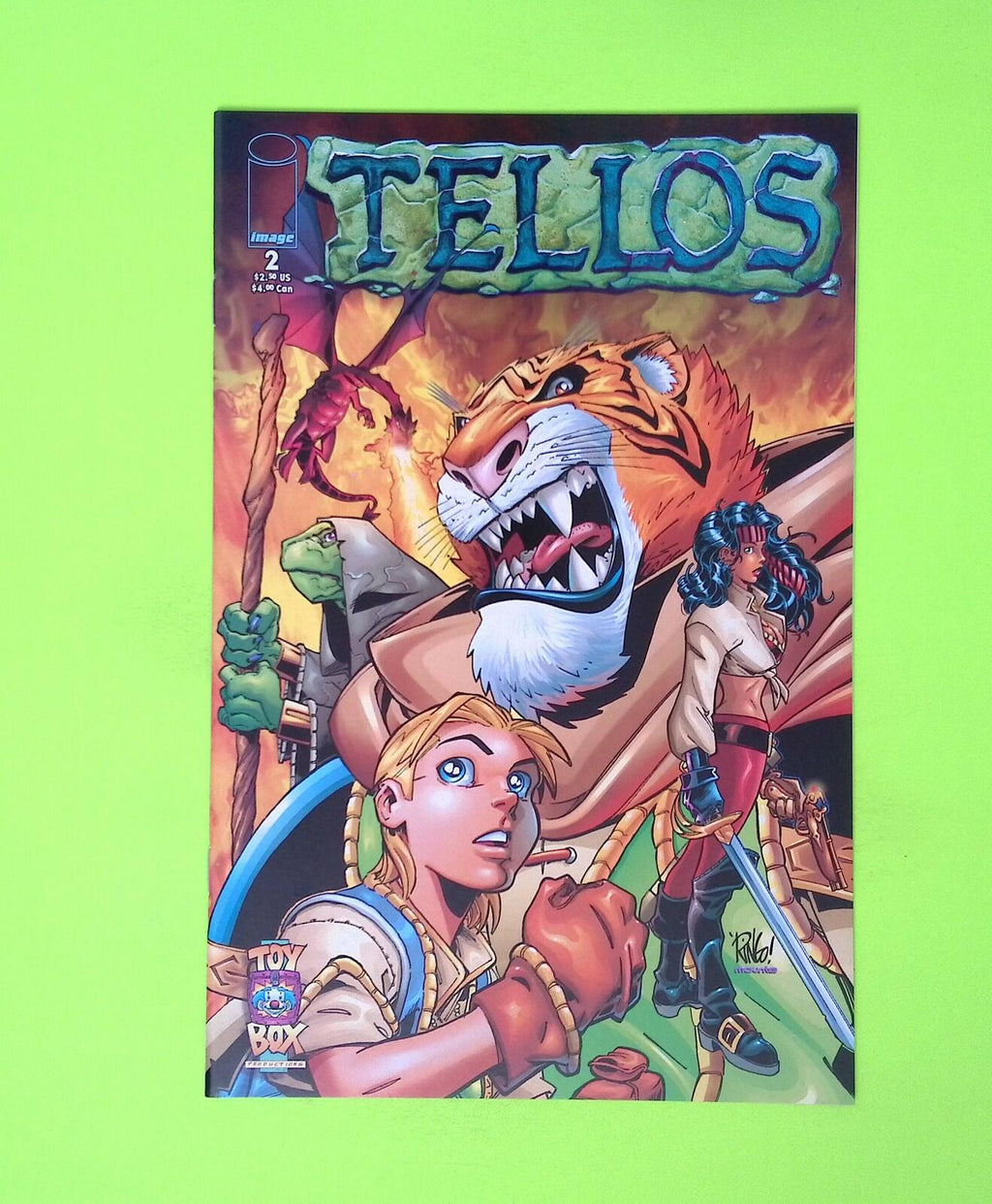 Tellos #2 1999 Image Comics High Grade Comic Book X221-198