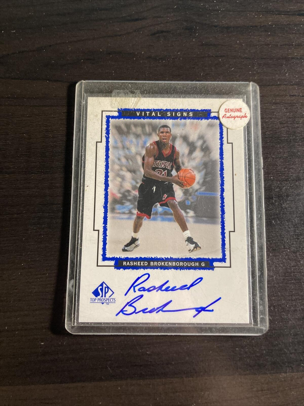 Rasheed Brokenborough AUTOGRAPH CARD SP TOP PROSPECTS 1999 T2-160