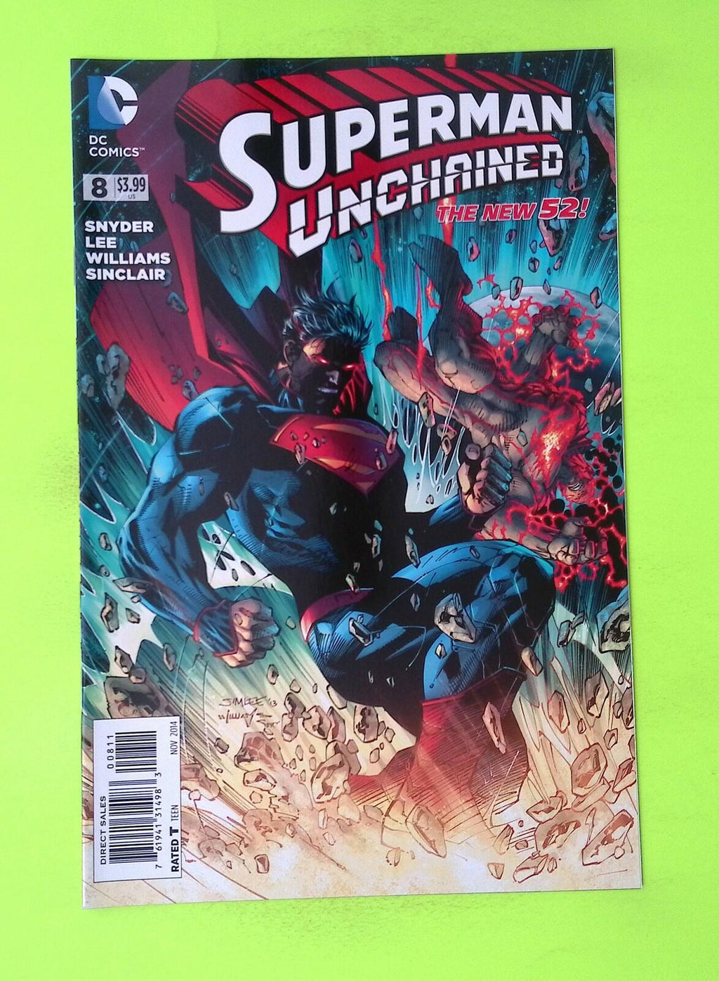 Superman Unchained #8 2014 DC Comics High Grade Comic Book W35-287