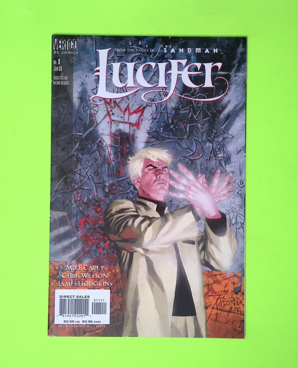 Lucifer #1 Vol. 1 2000 Vertigo High Grade Comic Book X259-26