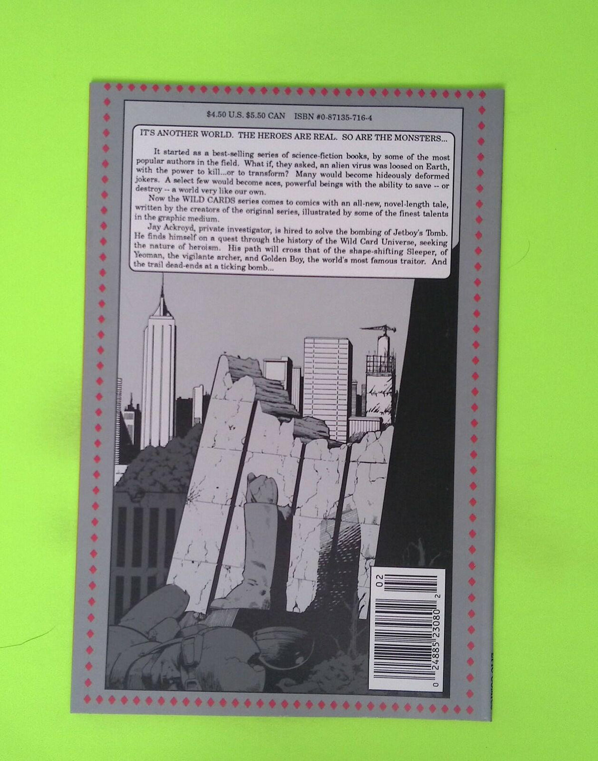 Wild Cards #2 Vol. 1 Epic Comics High Grade Comic Book X91-164