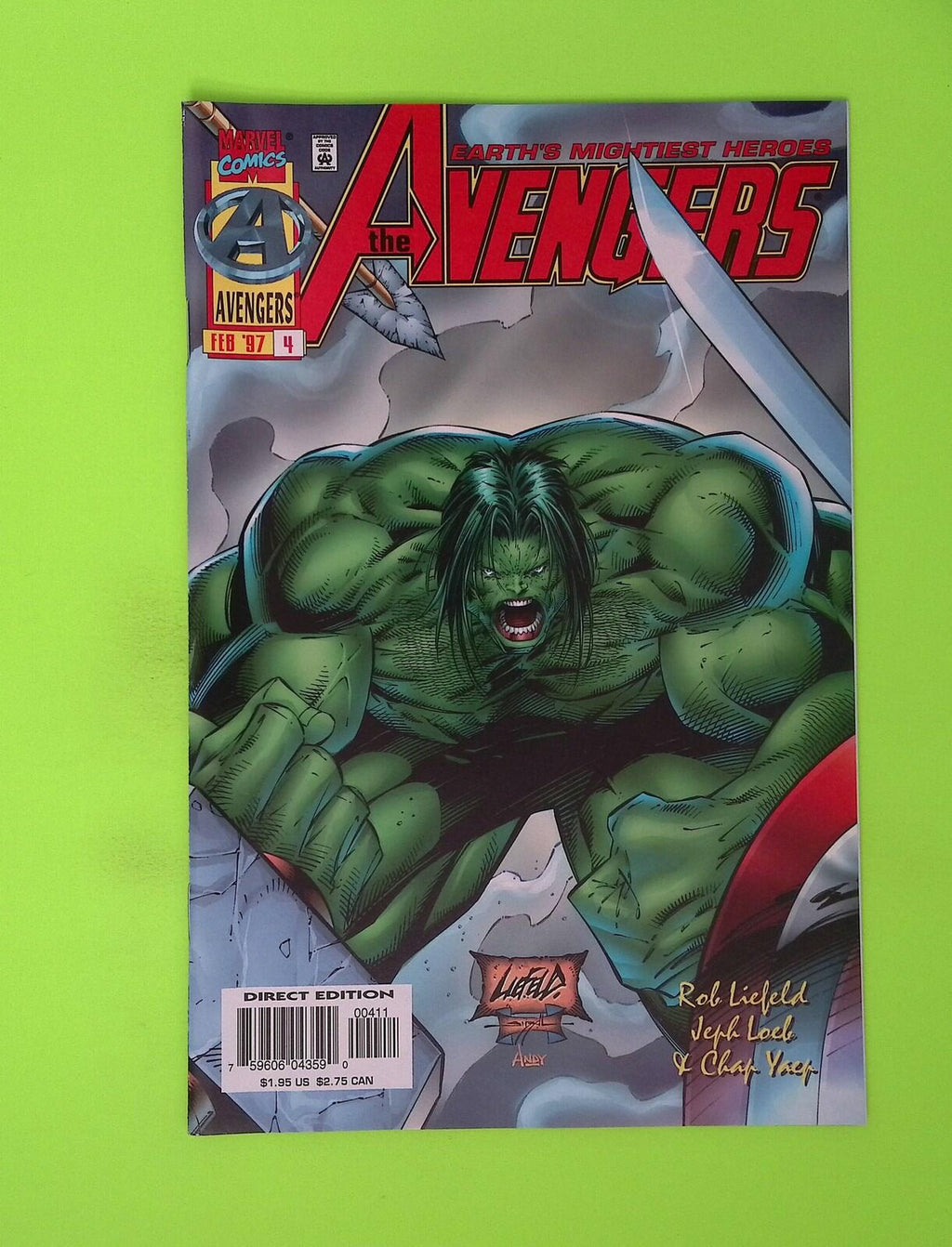 Avengers #4 Vol. 2 1997 Marvel Comics High Grade Comic Book X13-41
