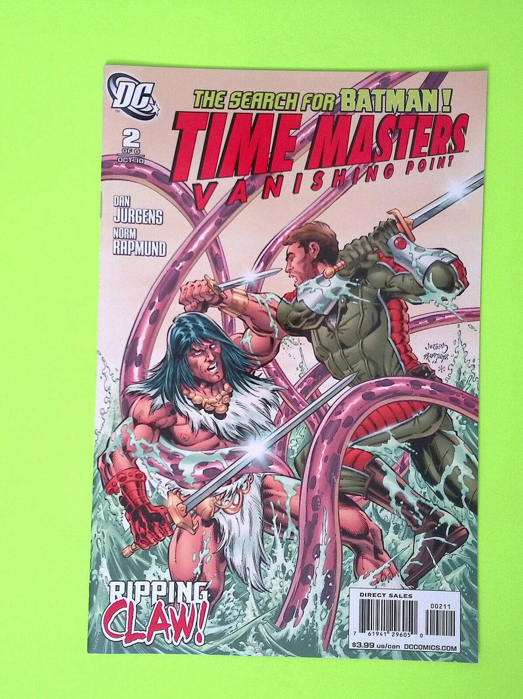 Time Masters Vanishing Point #2 2010 DC Comics High Grade Comic Book X24-110