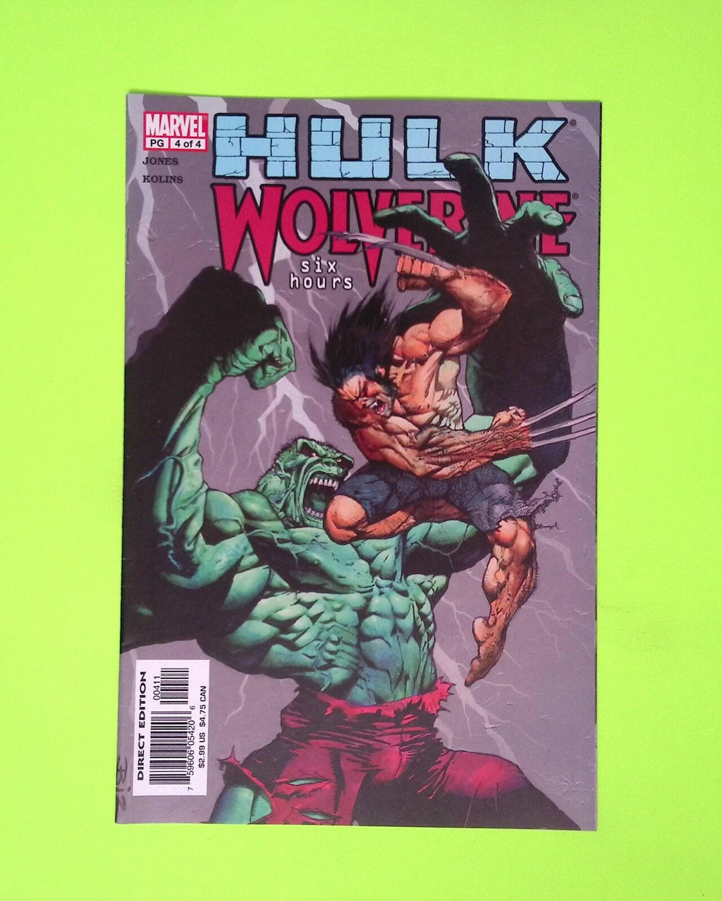 Hulk/Wolverine 6 Hours #4 2003 Marvel Comics High Grade Comic Book X246-14