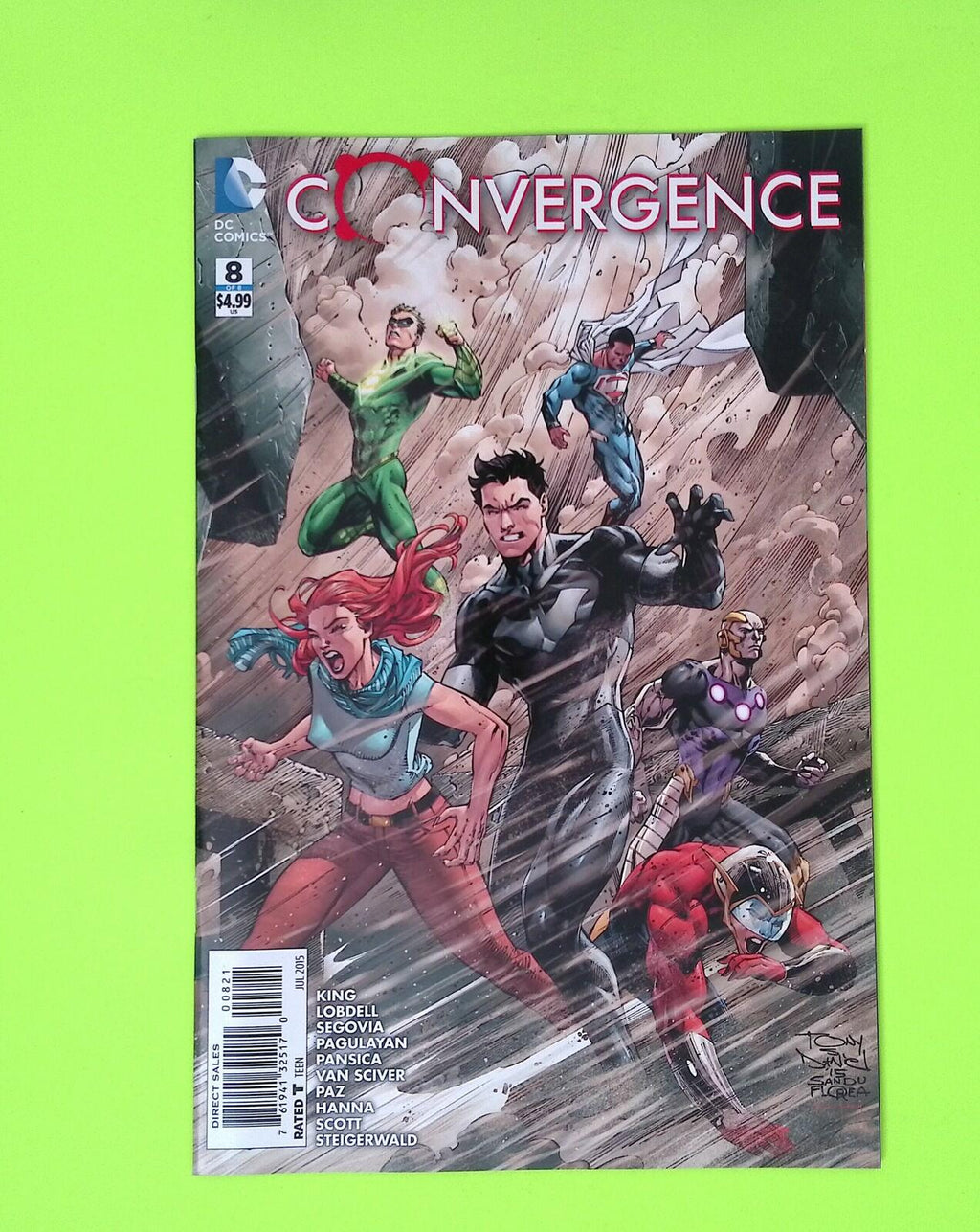 Convergence #8b 2015 DC Comics Variant 8.0 Comic Book W192-206