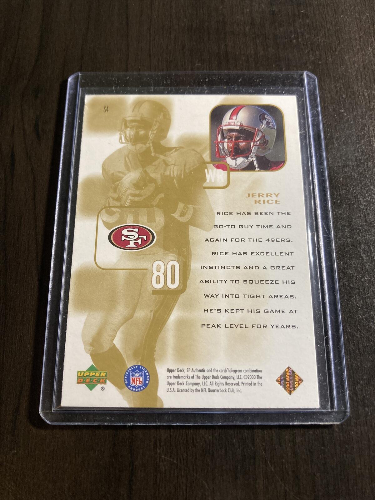 Jerry Rice SUPREMACY SP AUTHENTIC CARD NFL 2000 T7-295