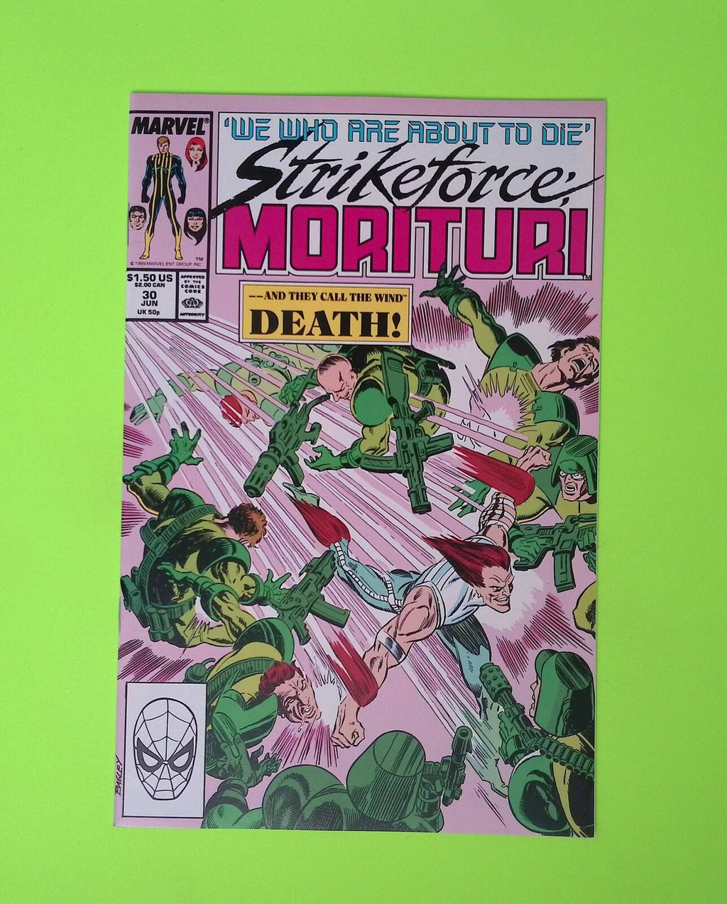 Strikeforce Morituri #30 1989 Marvel Comics High Grade Comic Book Q49-191