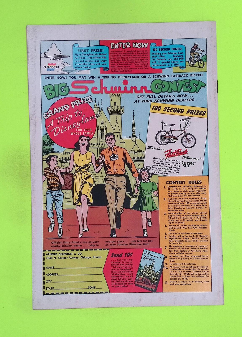 Friendly Ghost Casper #100 1966 Harvey Publications Mid Grade Comic Book L84-64