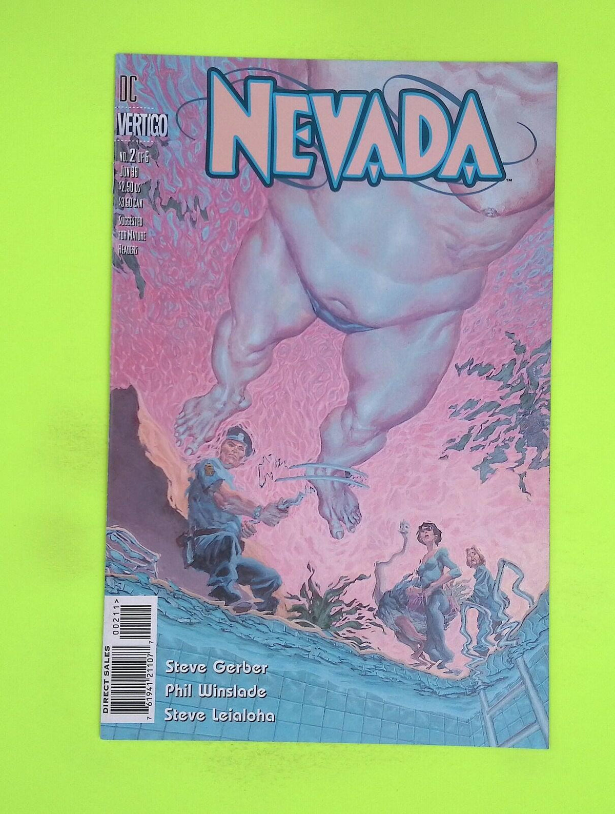 Nevada #2 1998 Vertigo High Grade Comic Book J51-206