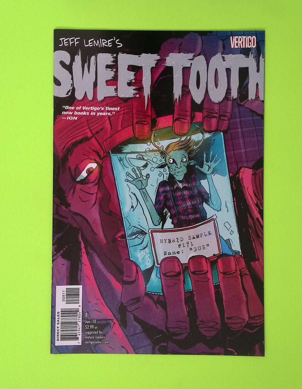 Sweet Tooth #8 2010 Vertigo High Grade Comic Book X59-62