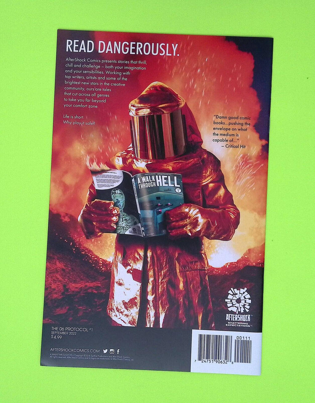 06 Protocol #1 2022 AfterShock Comics High Grade Comic Book W245-37