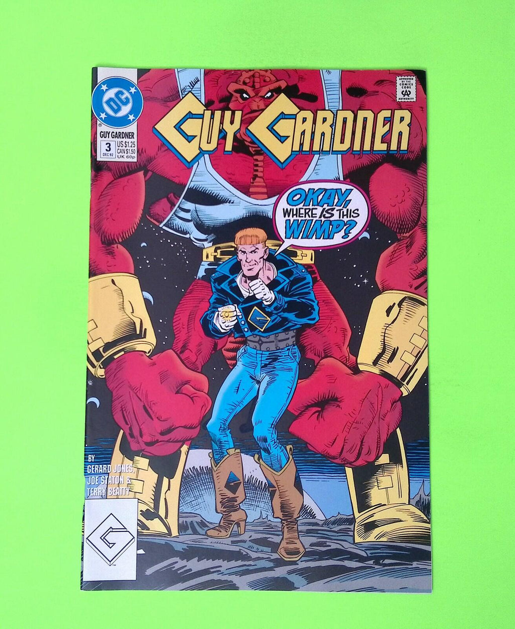 Guy Gardner #3 1992 DC Comics High Grade Comic Book B35-106