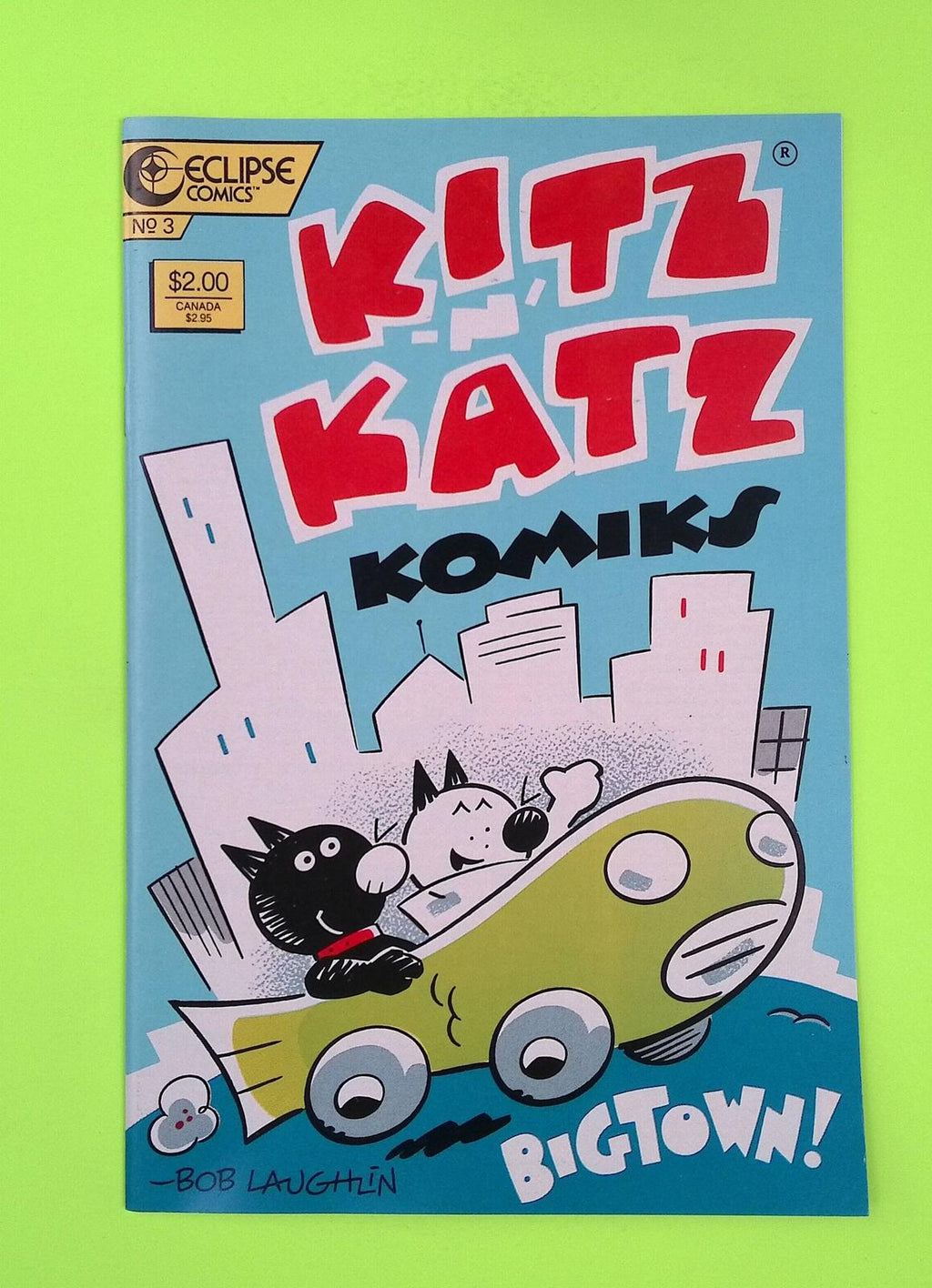 Kitz 'N Katz #3 Eclipse Comics High Grade Comic Book G67-263