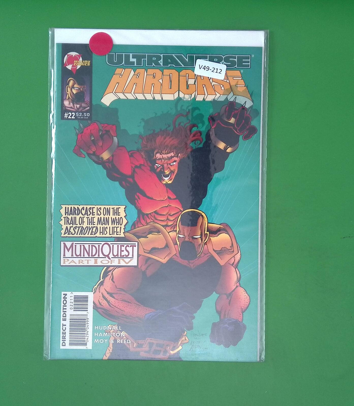 HARDCASE #22 8.0 MALIBU COMIC BOOK V49-212