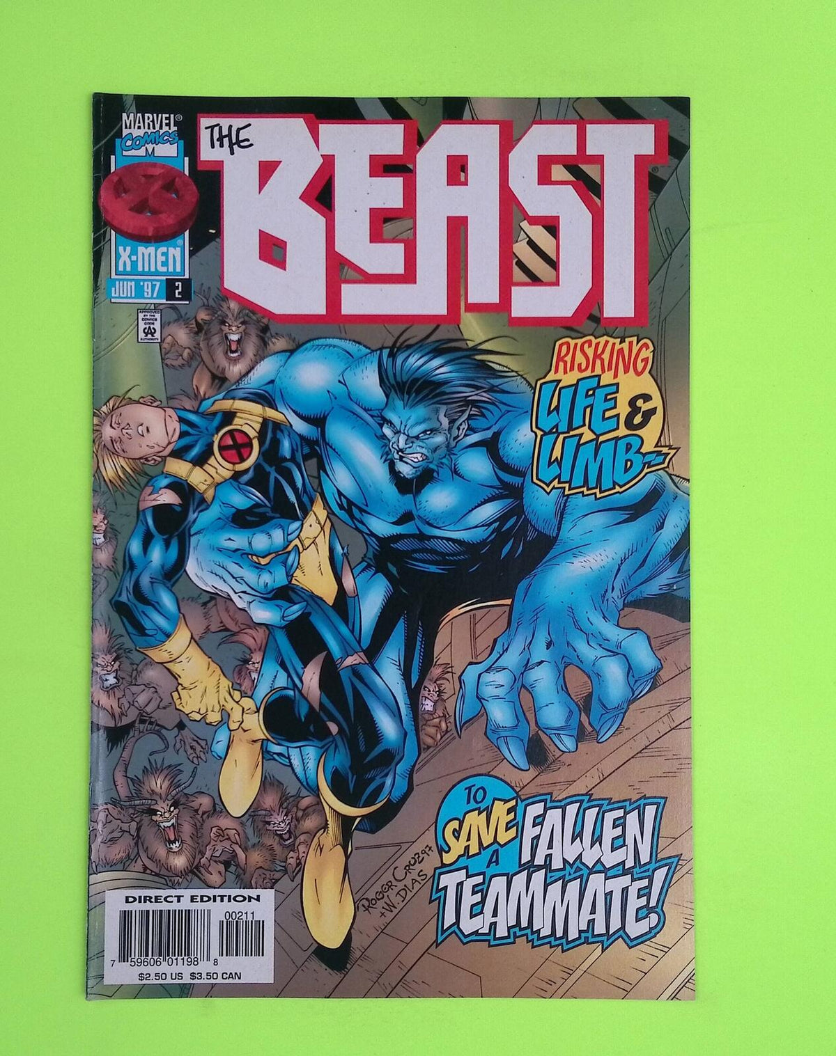 Beast #2 1997 Marvel Comics 8.0 Comic Book G55-27