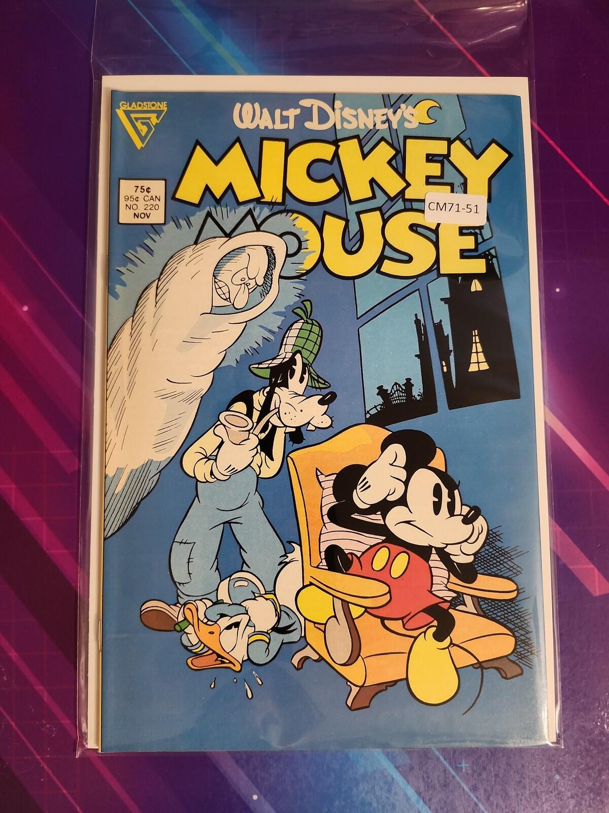 MICKEY MOUSE #220 VOL. 1 HIGH GRADE GLADSTONE COMIC BOOK CM71-51