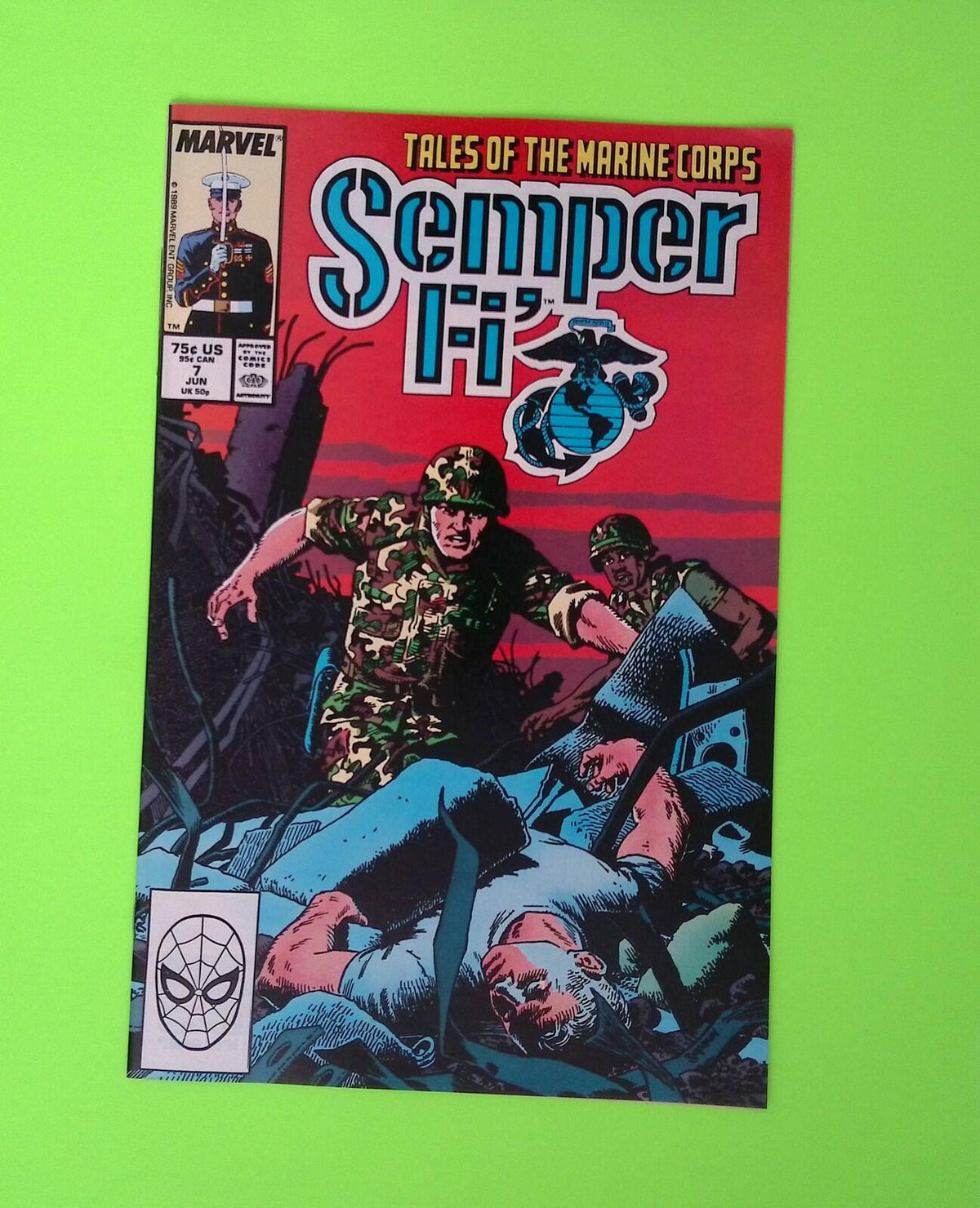 Semper Fi #7 1989 Marvel Comics High Grade Comic Book B89-159