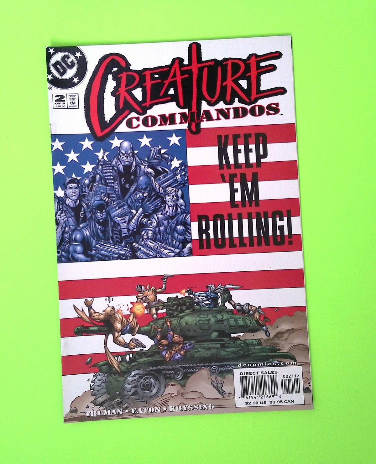 Creature Commandos #2 2000 DC Comics Higher Grade Comic Book W320-256