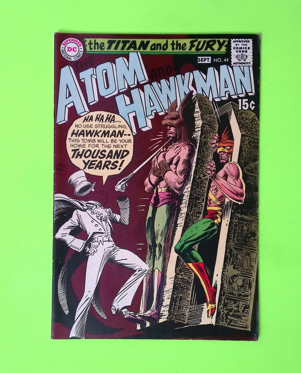Atom and Hawkman #44 Vol. 1 1969 DC Comics High Grade Comic Book B19-174