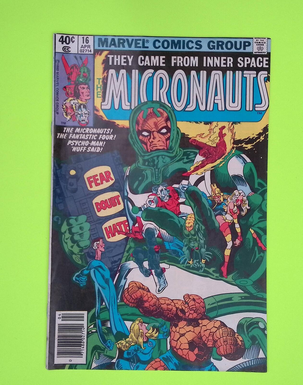 Micronauts #16 Vol. 1 1980 Marvel Comics Mid Grade Comic Book A36-4