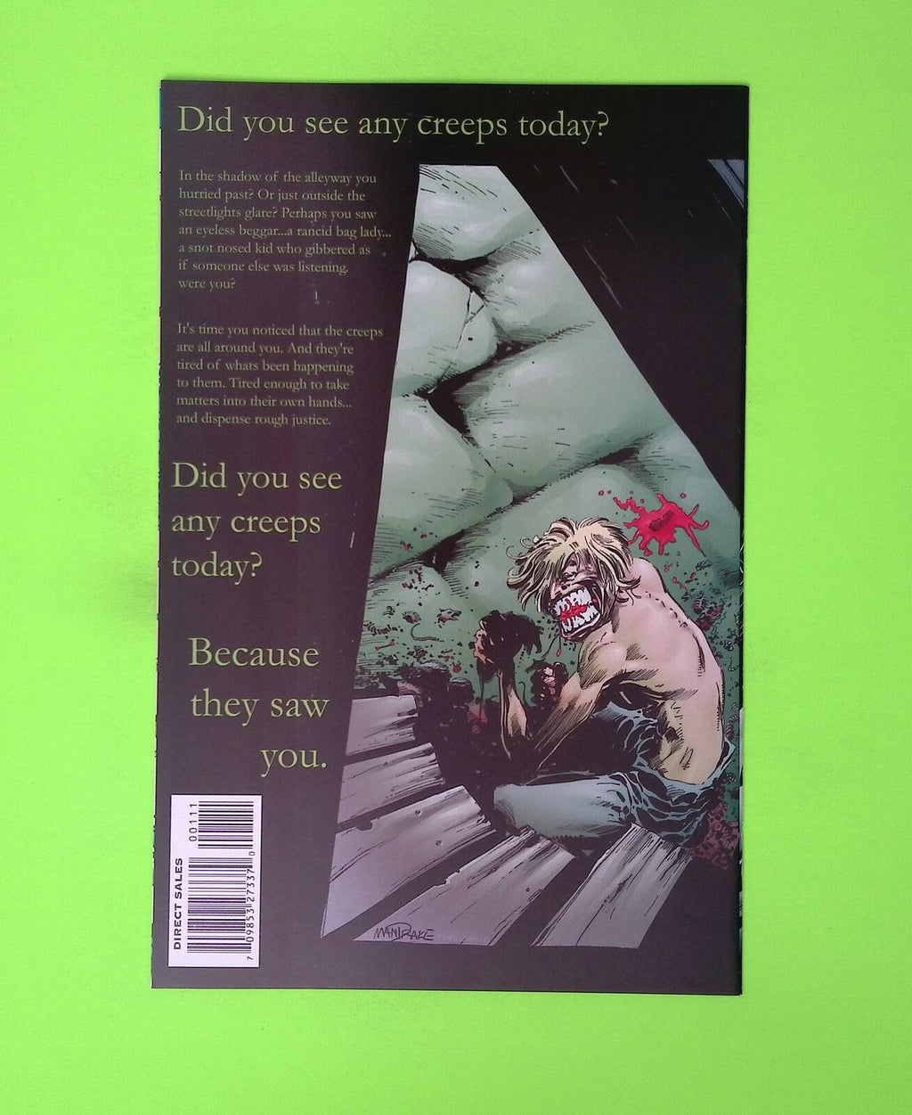 Creeps #1 2001 Image Comics High Grade Comic Book B59-258