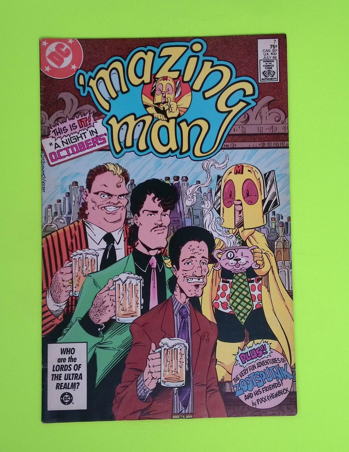 'Mazing Man #7 1986 DC Comics 7.0 Comic Book M49-4