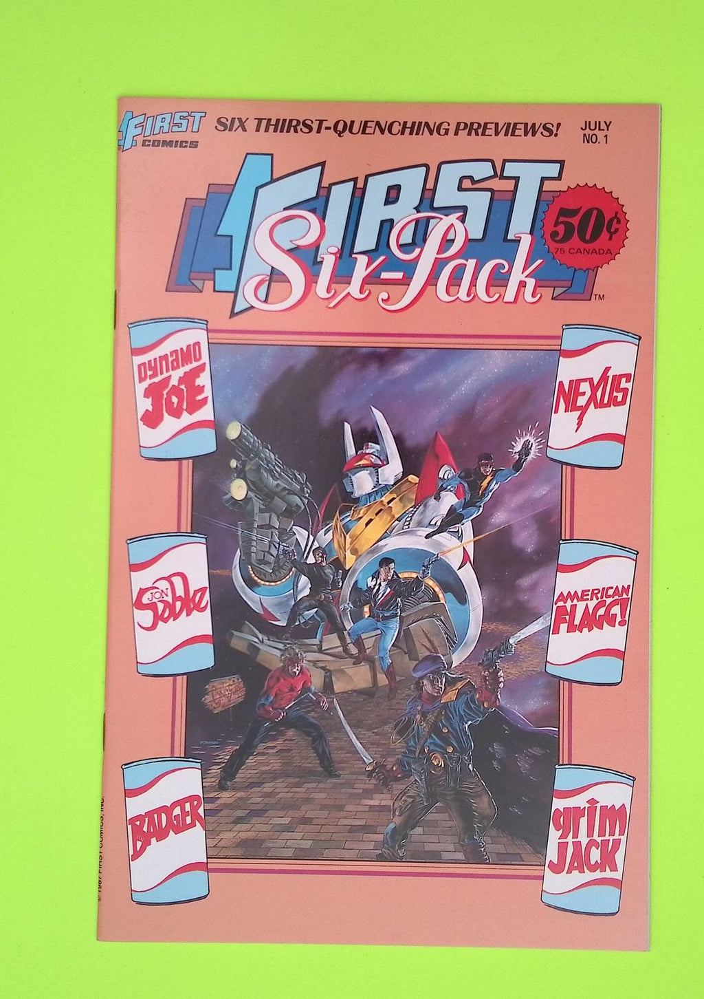 First Six-Pack #1 1987 First Comics High Grade Comic Book V85-226