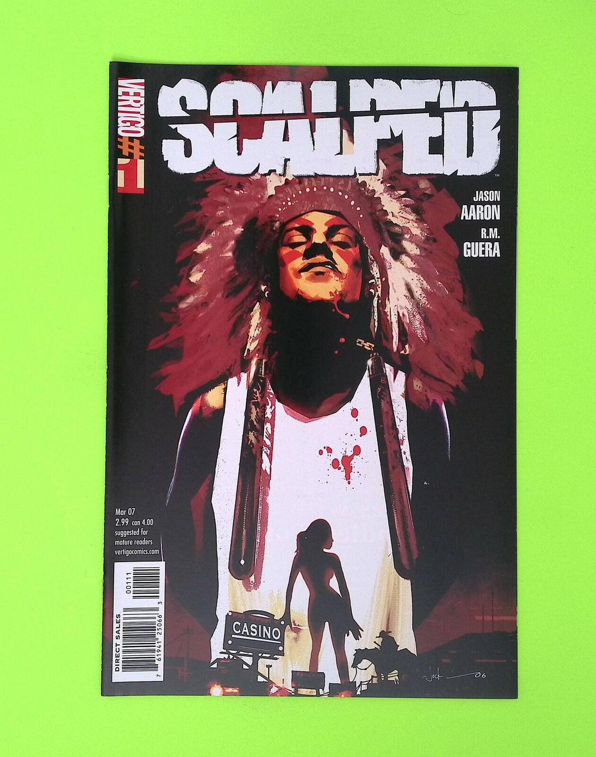 Scalped #1 2007 Vertigo High Grade Comic Book W181-164