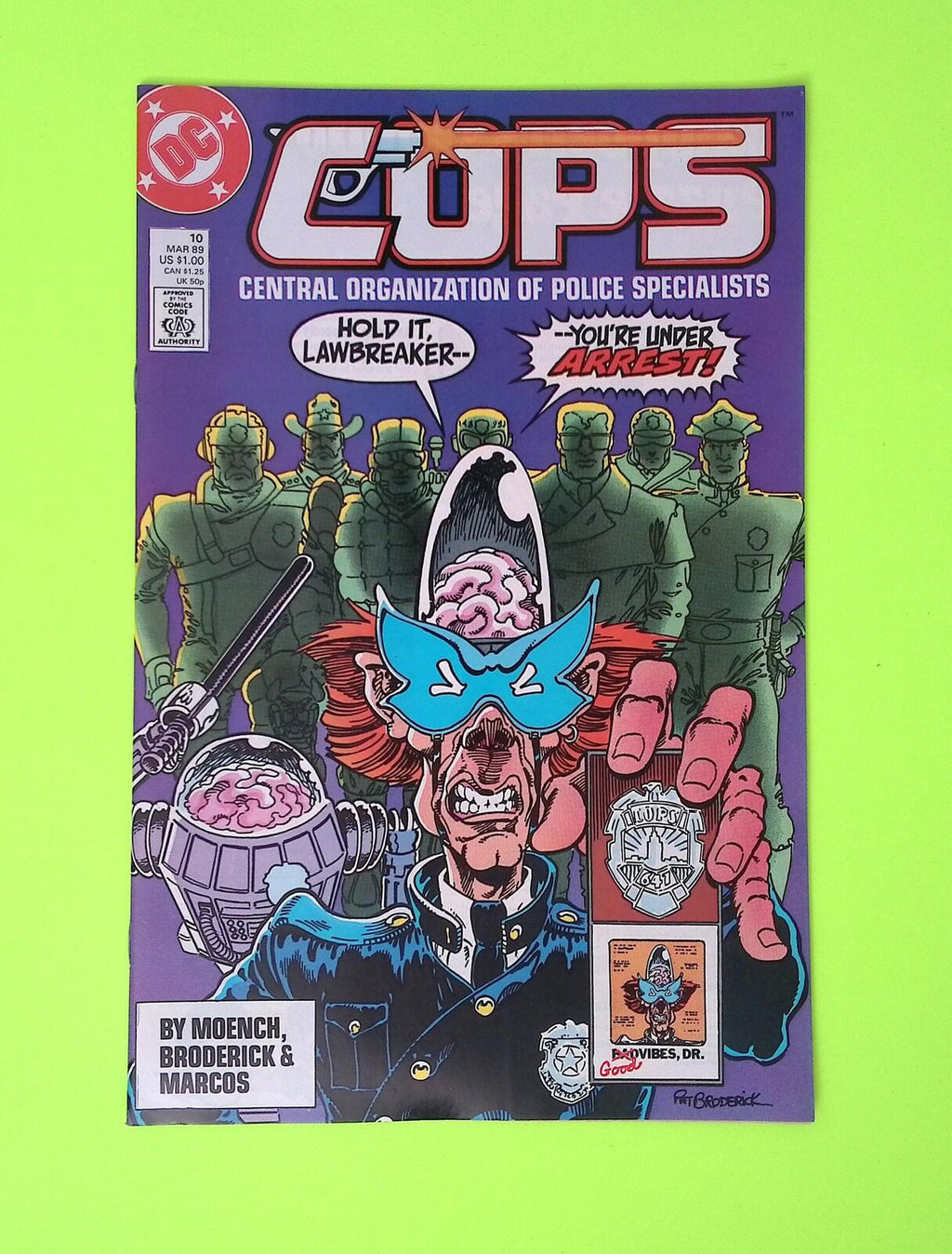 Cops #10 1989 DC Comics High Grade Comic Book W70-97