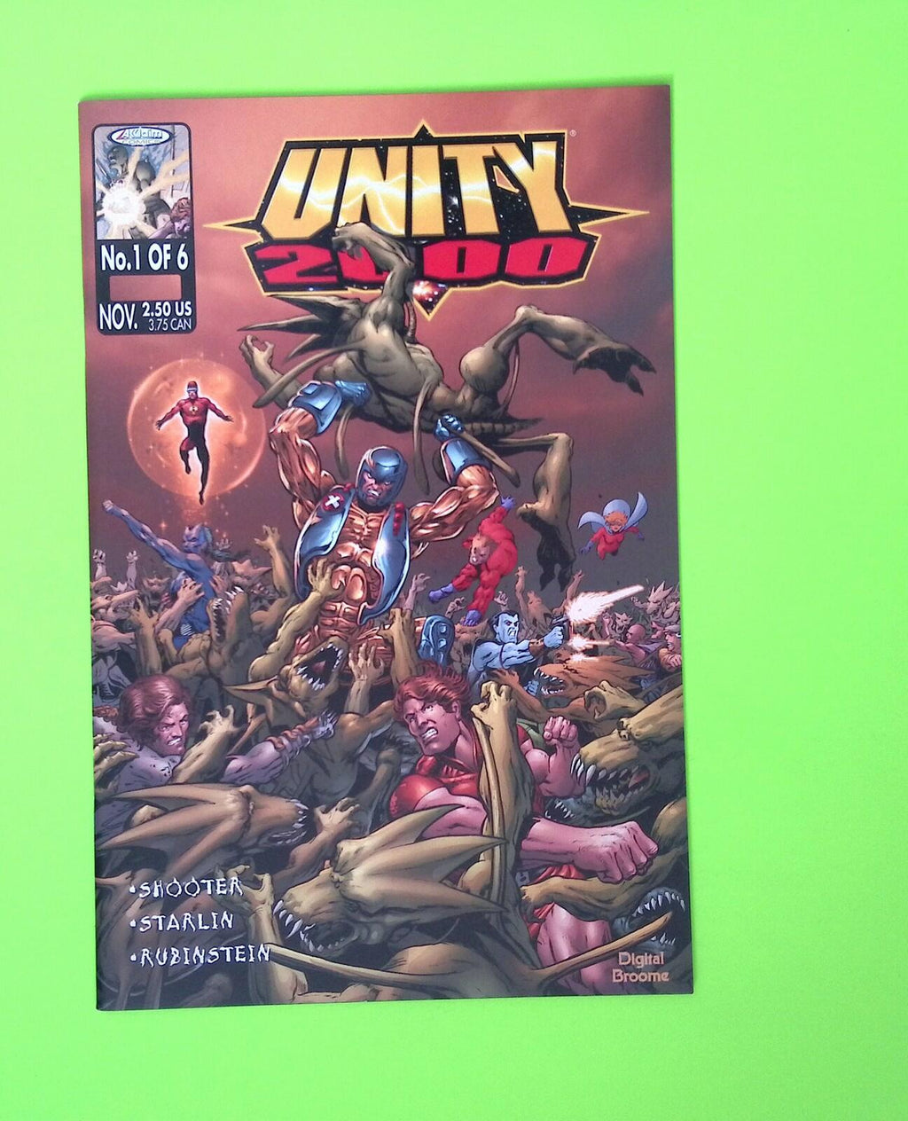 Unity 2000 #1 1999 Acclaim Comics High Grade Comic Book W323-257
