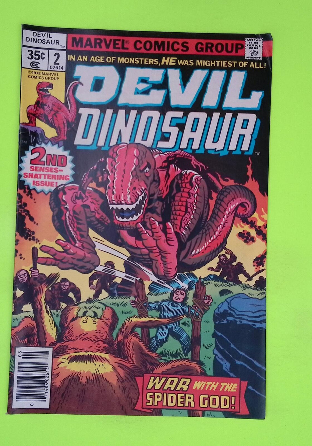 Devil Dinosaur #2 1978 Marvel Comics 1st App Mid Grade Comic Book A22-189
