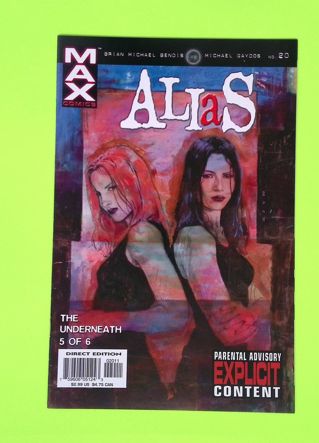 Alias #20 2003 MAX Comics 8.0 Comic Book G91-192