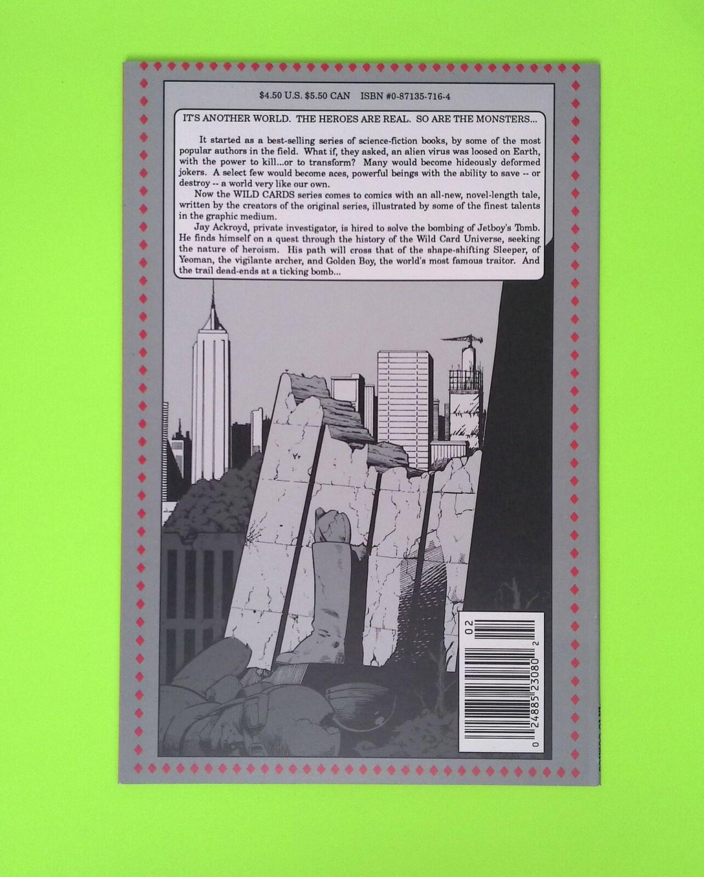 Wild Cards #2 Vol. 1 Epic Comics High Grade Comic Book X170-83