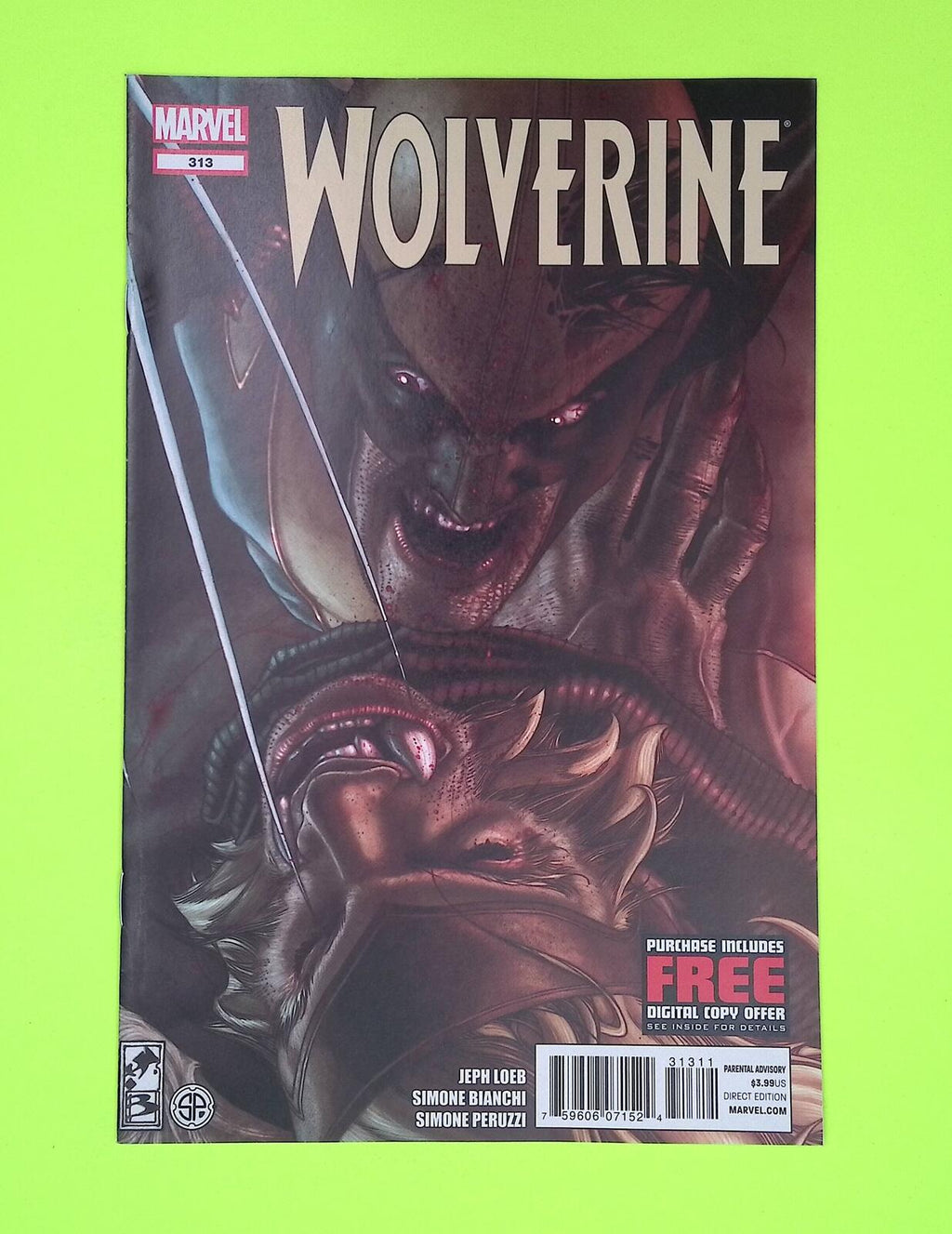 Wolverine #313 Vol. 2 2012 Marvel Comics 8.0 Comic Book L76-75