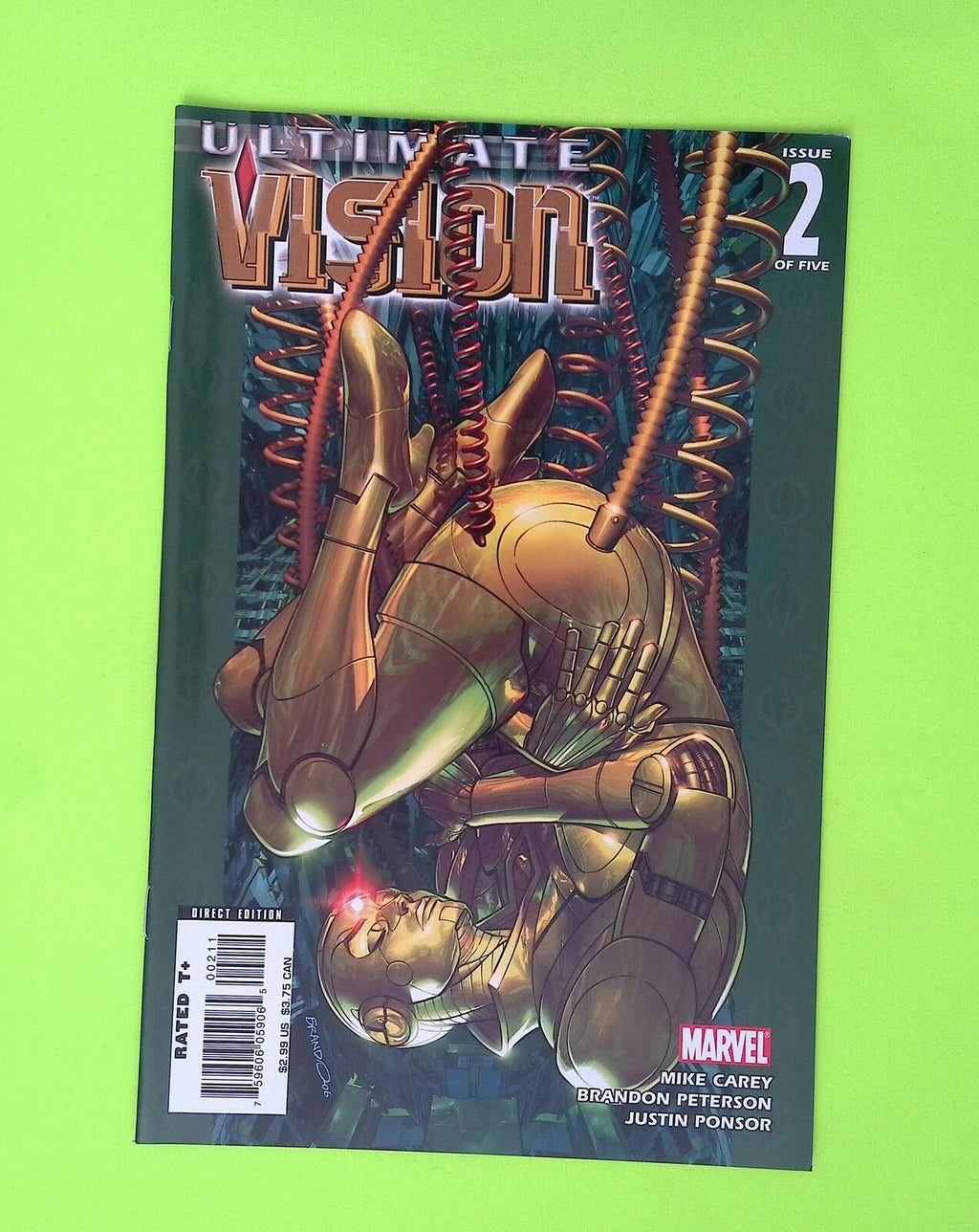 Ultimate Vision #2 2007 Ultimate Marvel 8.0 Comic Book W239-232