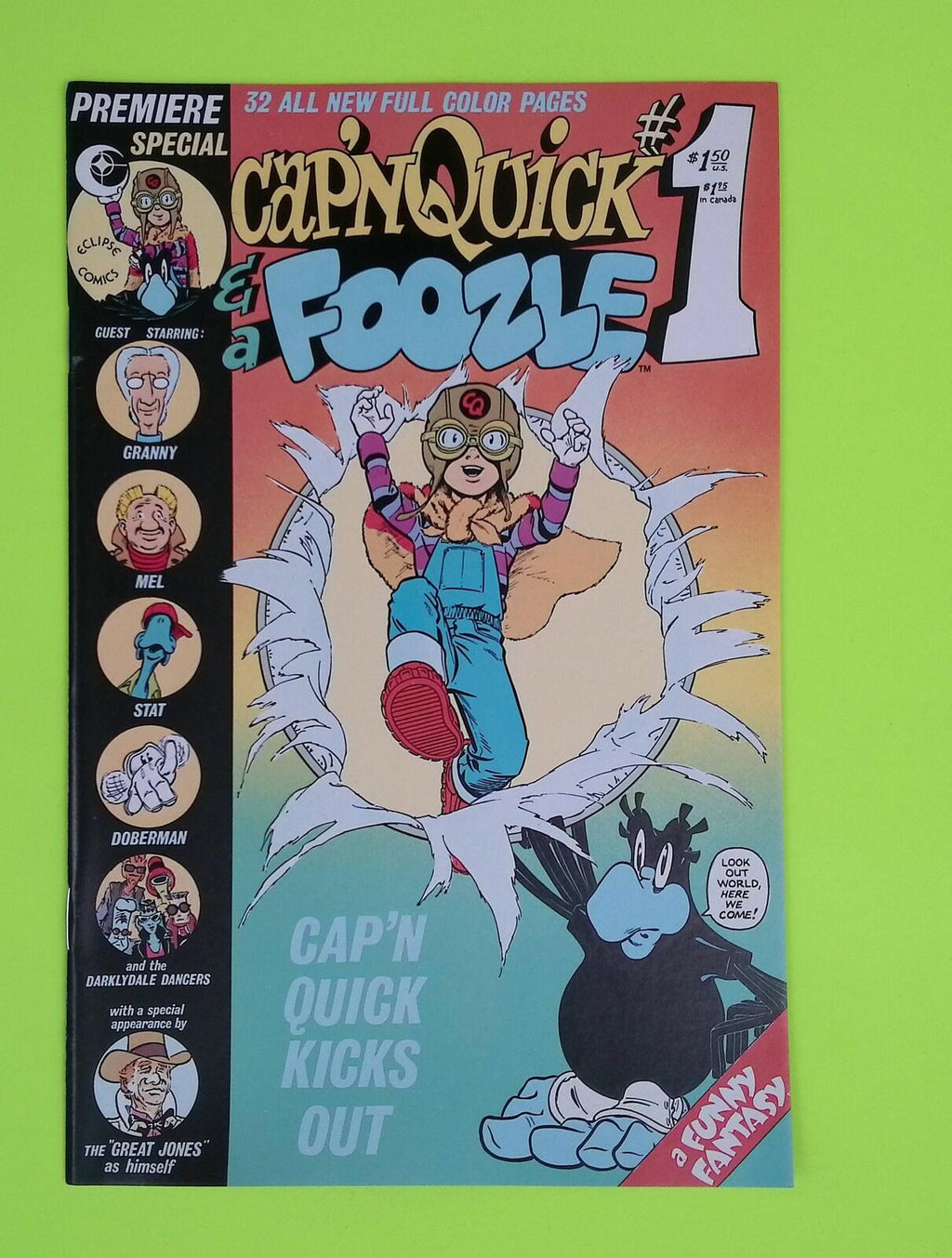 Cap'n Quick & A Foozle #1 1984 Eclipse Comics High Grade Comic Book J47-212