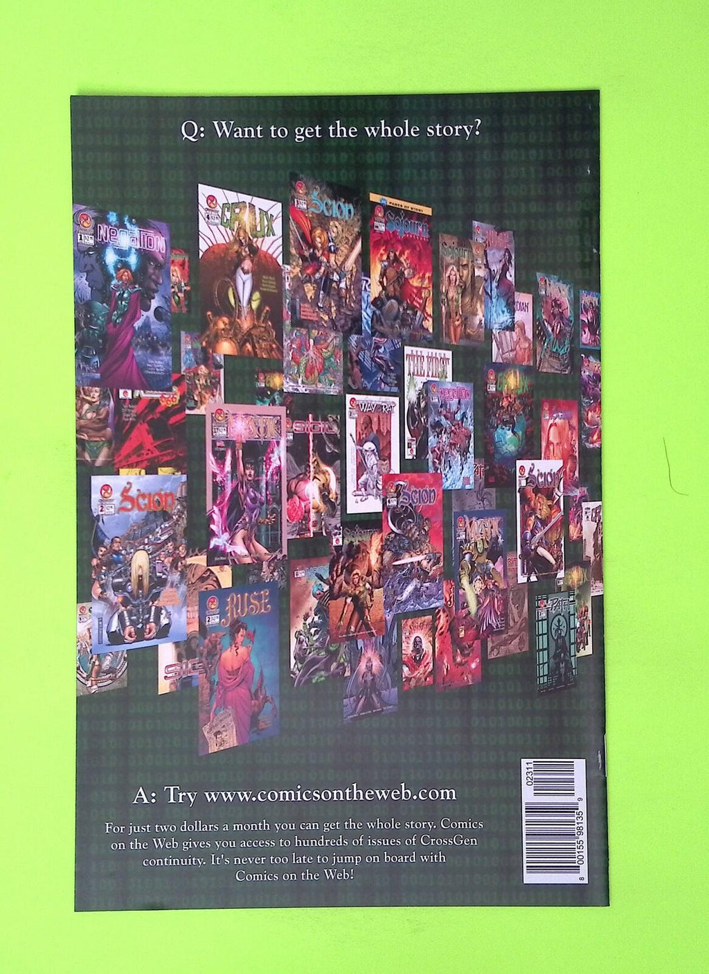 Crux #23 2003 CrossGen High Grade Comic Book P62-59