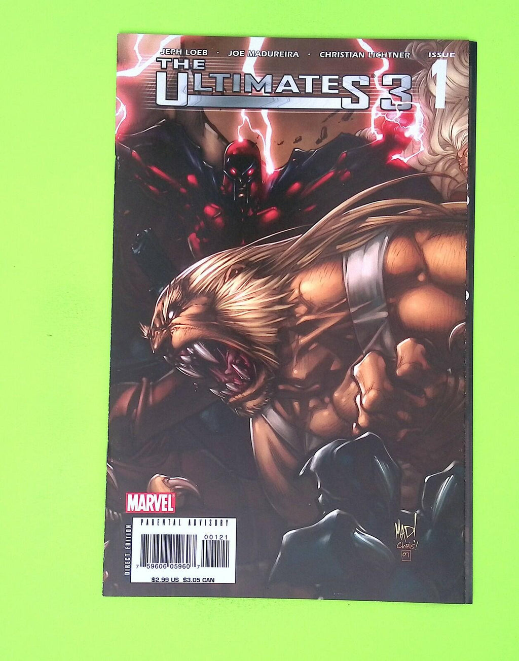 Ultimates 3 #1b 2008 Ultimate Marvel Variant High Grade Comic Book W178-77
