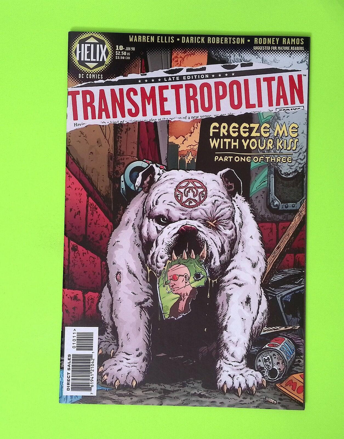 Transmetropolitan #10 1998 Helix High Grade Comic Book X53-167