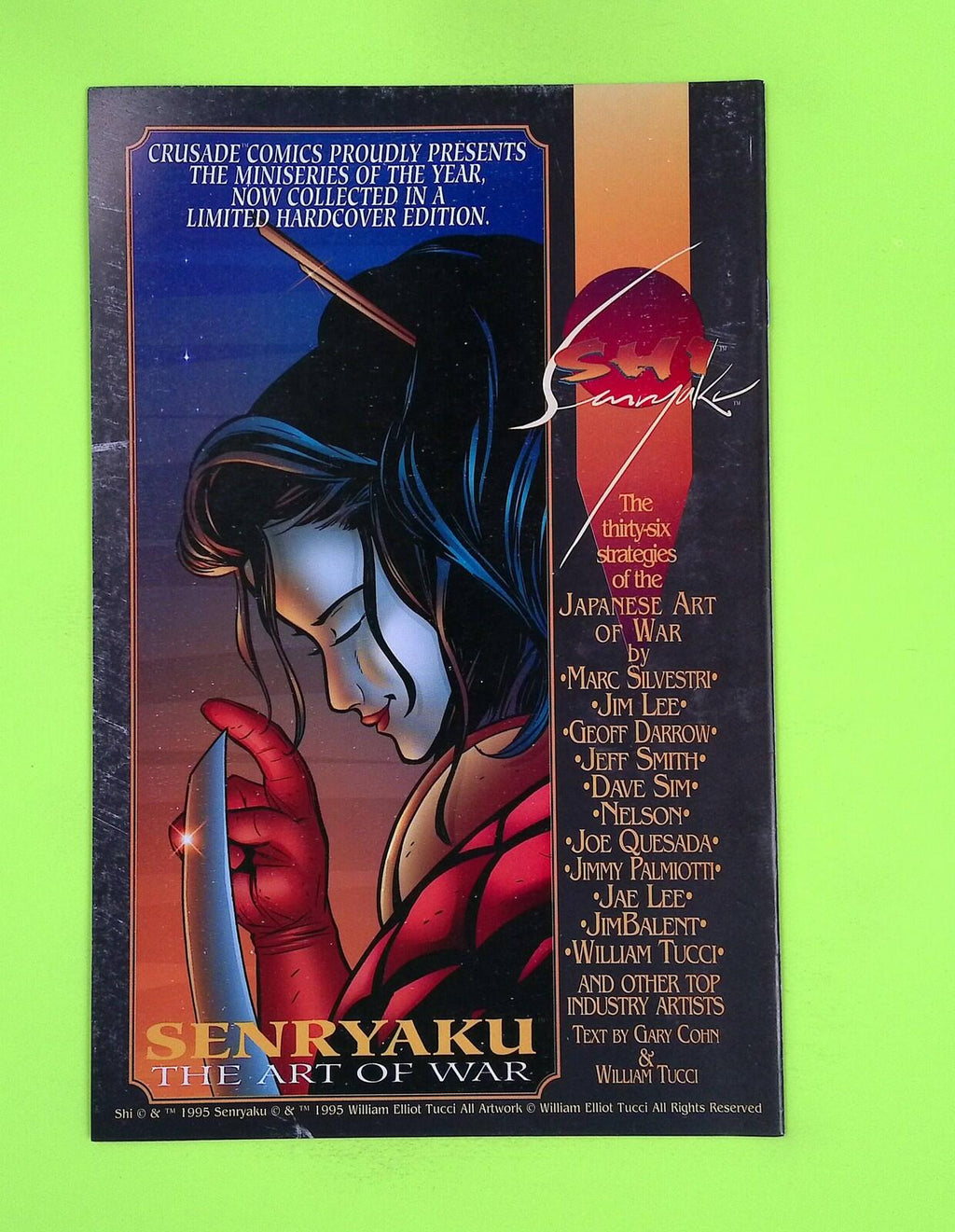 Tomoe #0b 1996 Crusade Comics Variant High Grade Comic Book J88-176