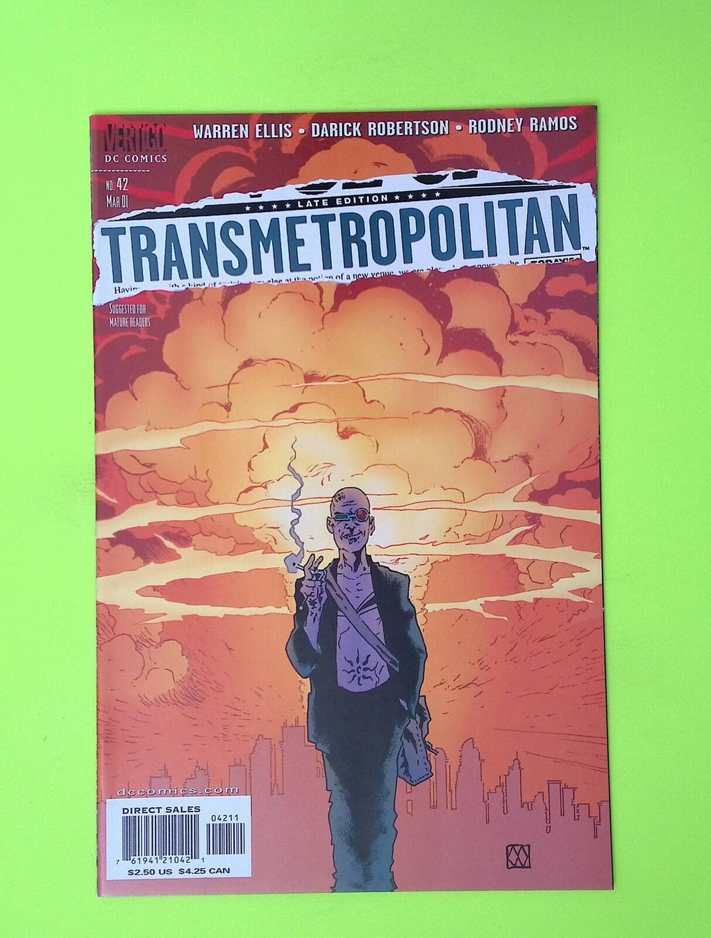 Transmetropolitan #42 2001 Vertigo High Grade Comic Book X110-11